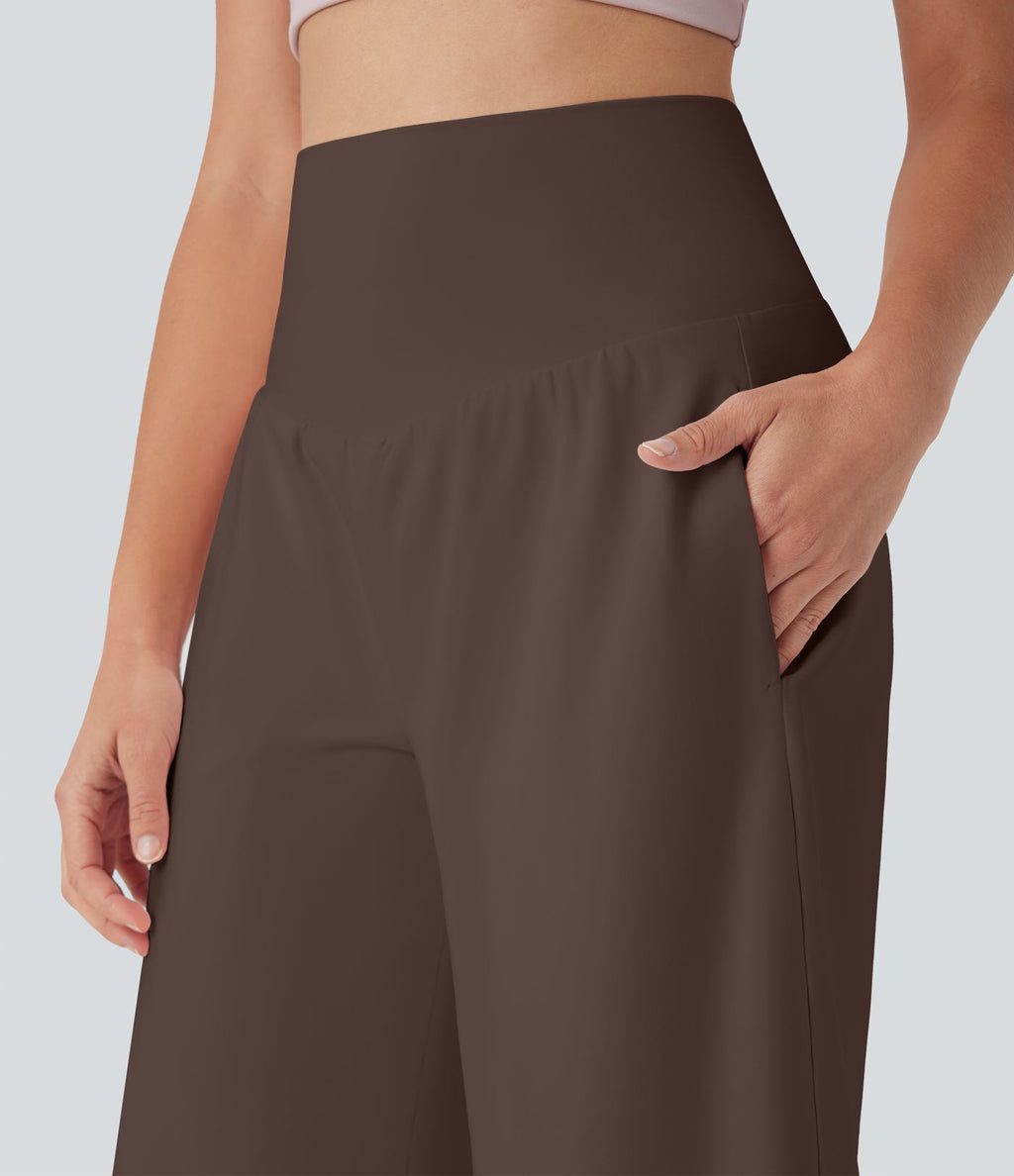 Bermuda SoftlyZero™ Airy de yoga taille haute avec poches multiples et effet frais InstantCool