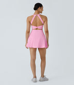 Robe de sport dos nu torsadée A-C