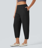 Pantalon tailleur fuselé Halara Flex™ crêpe taille mi-haute avec poches