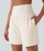 Short de yoga SoftlyZero™ Airy 2-en-1 taille très haute avec poches et effet frais InstantCool 17,5 cm