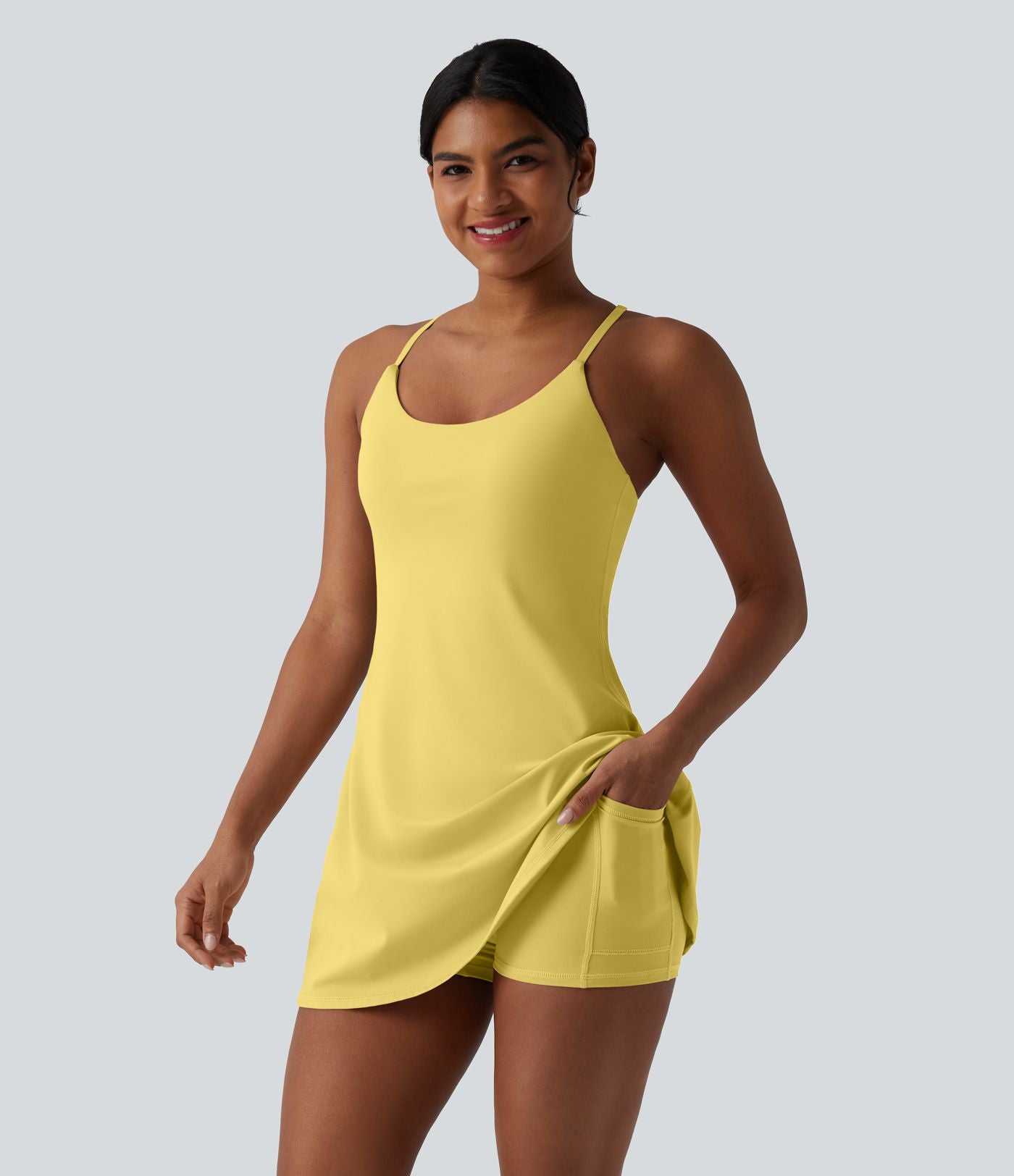 Robe sport SoftlyZero™ Plush ventre plat avec poches – Édition Easy Peasy