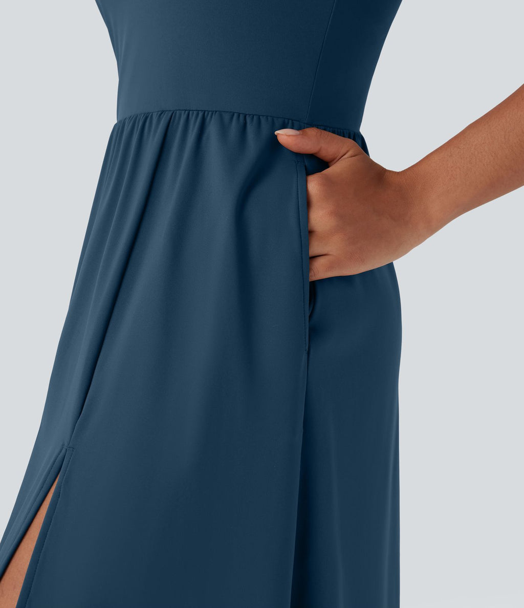 Robe caraco décontractée SoftlyZero™ Airy dos nageur effet frais InstantCool avec poches, bonnets E-G