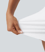 Jupe de tennis mini de grossesse 2-en-1 taille très haute en SoftlyZero™ Airy à effet frais InstantCool avec poches, protection solaire UPF50+