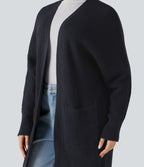 Cardigan manches longues avec poches