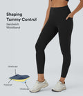 Legging d'entraînement gainant taille haute avec poches Halara UltraSculpt™