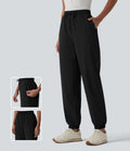 Jogging de golf taille mi-haute à séchage rapide effet frais InstantCool avec cordon de serrage et poches, protection solaire UPF40+