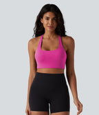 Brassière de sport SoftlyZero™ à maintien léger, dos nu, bretelles réglables, col en U, brassière intégrée bonnets B-DD
