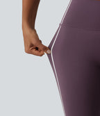 Halara UltraSculpt™ Legging de yoga ventre plat taille haute avec bandes latérales et poche