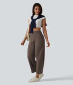 Pantalon barrel DayStretch taille haute avec poches