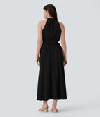 Robe longue fluide sans manches à dos ajouré séchage rapide Breezeful™