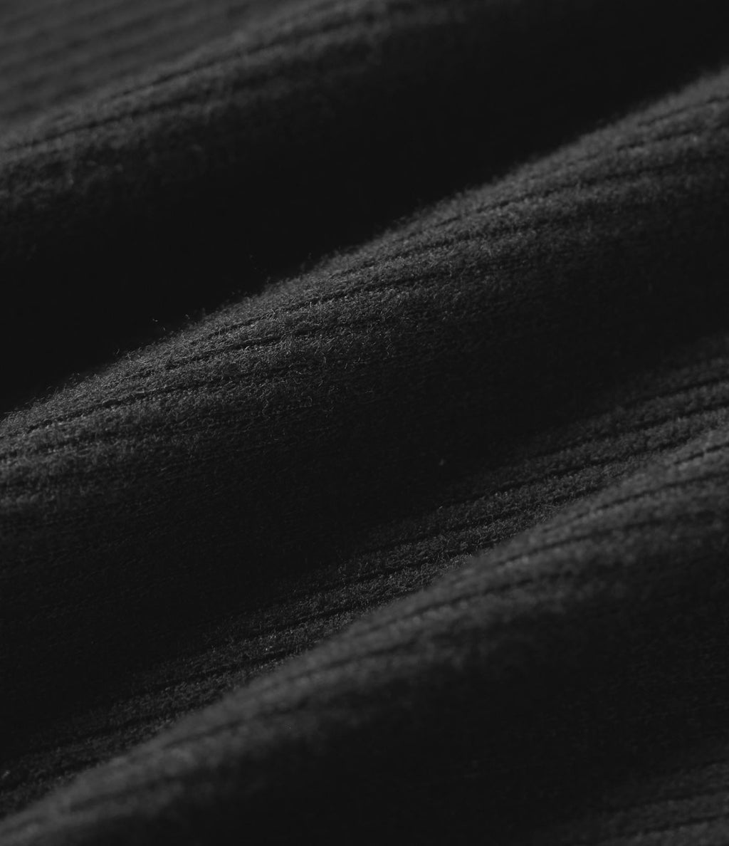 Pantalon baggy côtelé taille haute gainant avec cordon ajustable, bandes latérales et poches