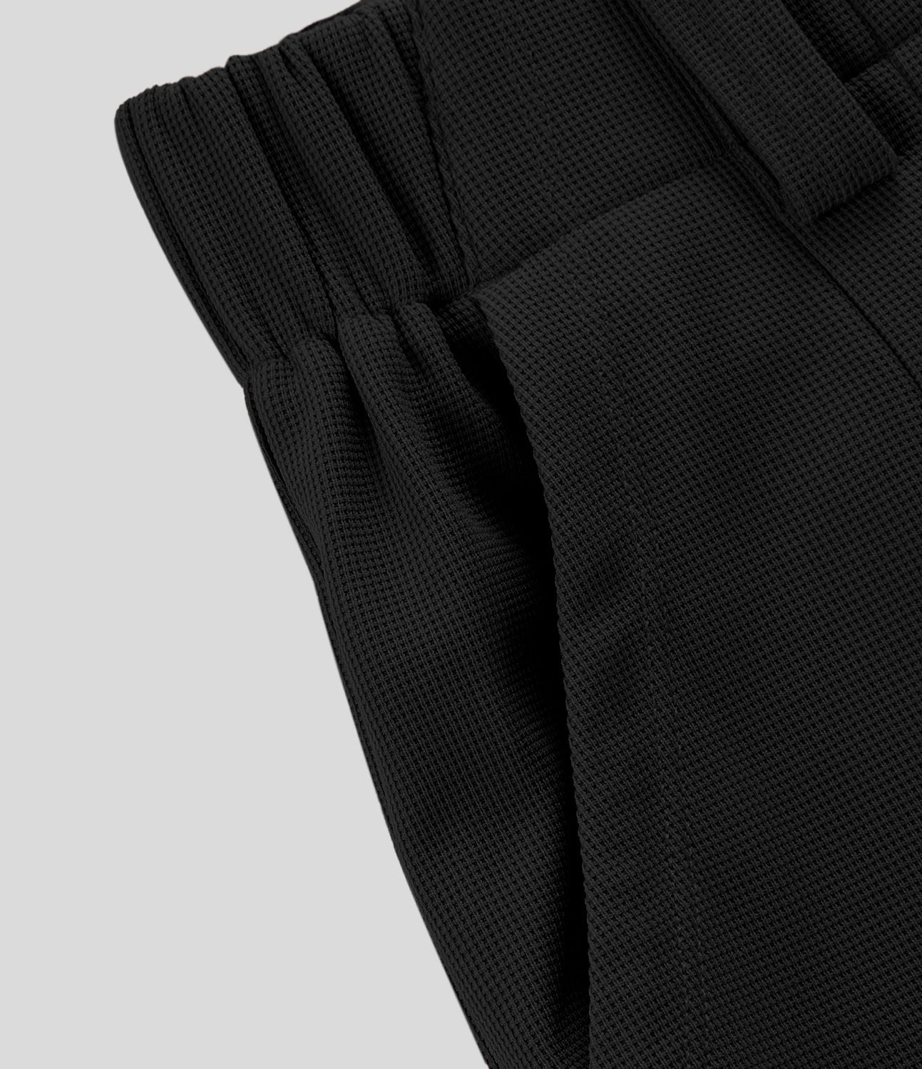 Halara Flex™ Pantalon Tailleur Large Fluide Gaufré Taille Haute Poches Latérales