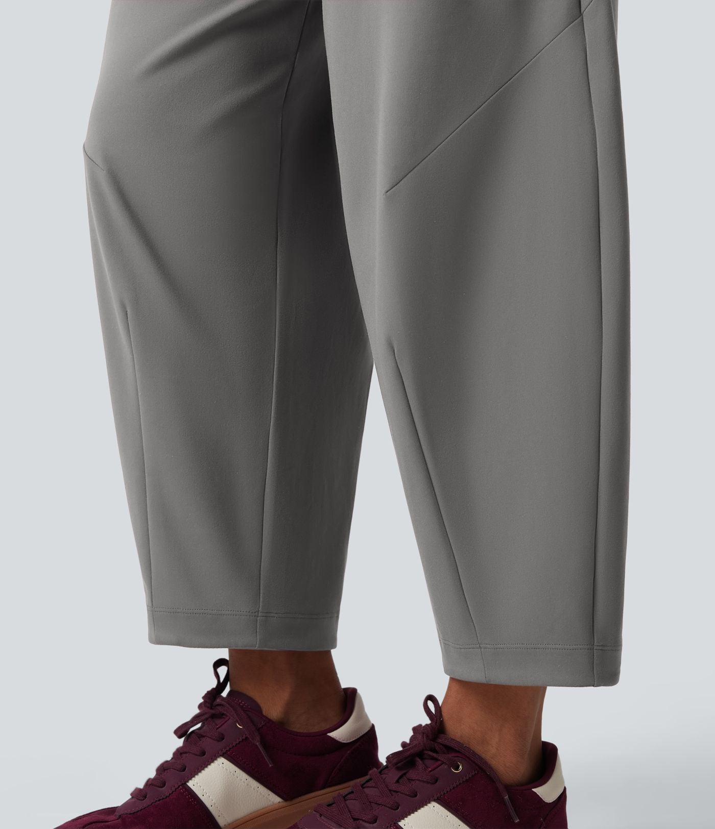 Pantalon 7/8 jambes tonneau taille moyenne DayStretch avec poches