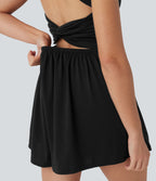 Combi-short 2-en-1 avec coussinets et poches - Édition Easy Peasy