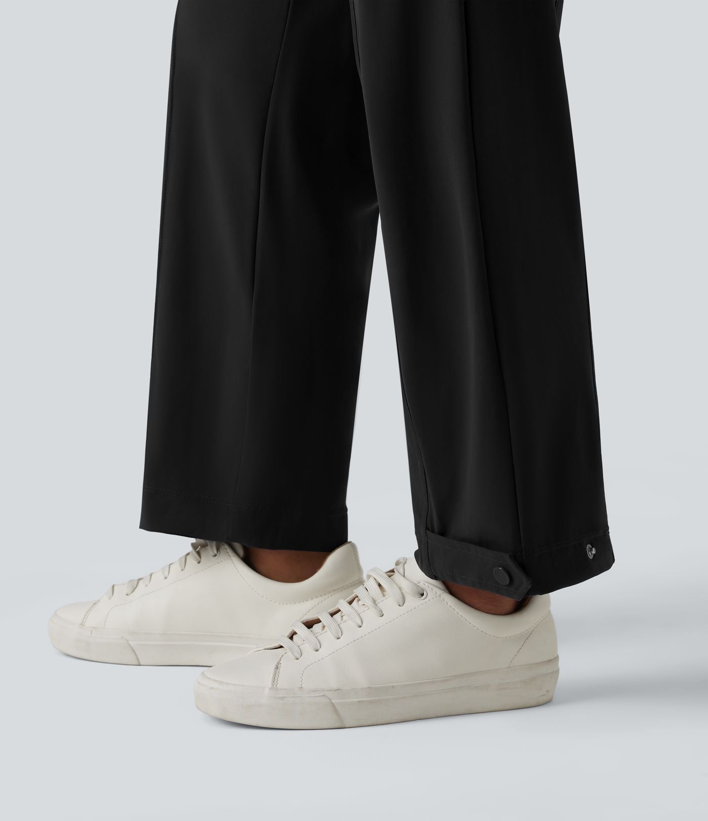 Pantalon cargo décontracté effet frais InstantCool séchage rapide taille haute à ourlet ajustable avec poches, protection solaire UPF40+