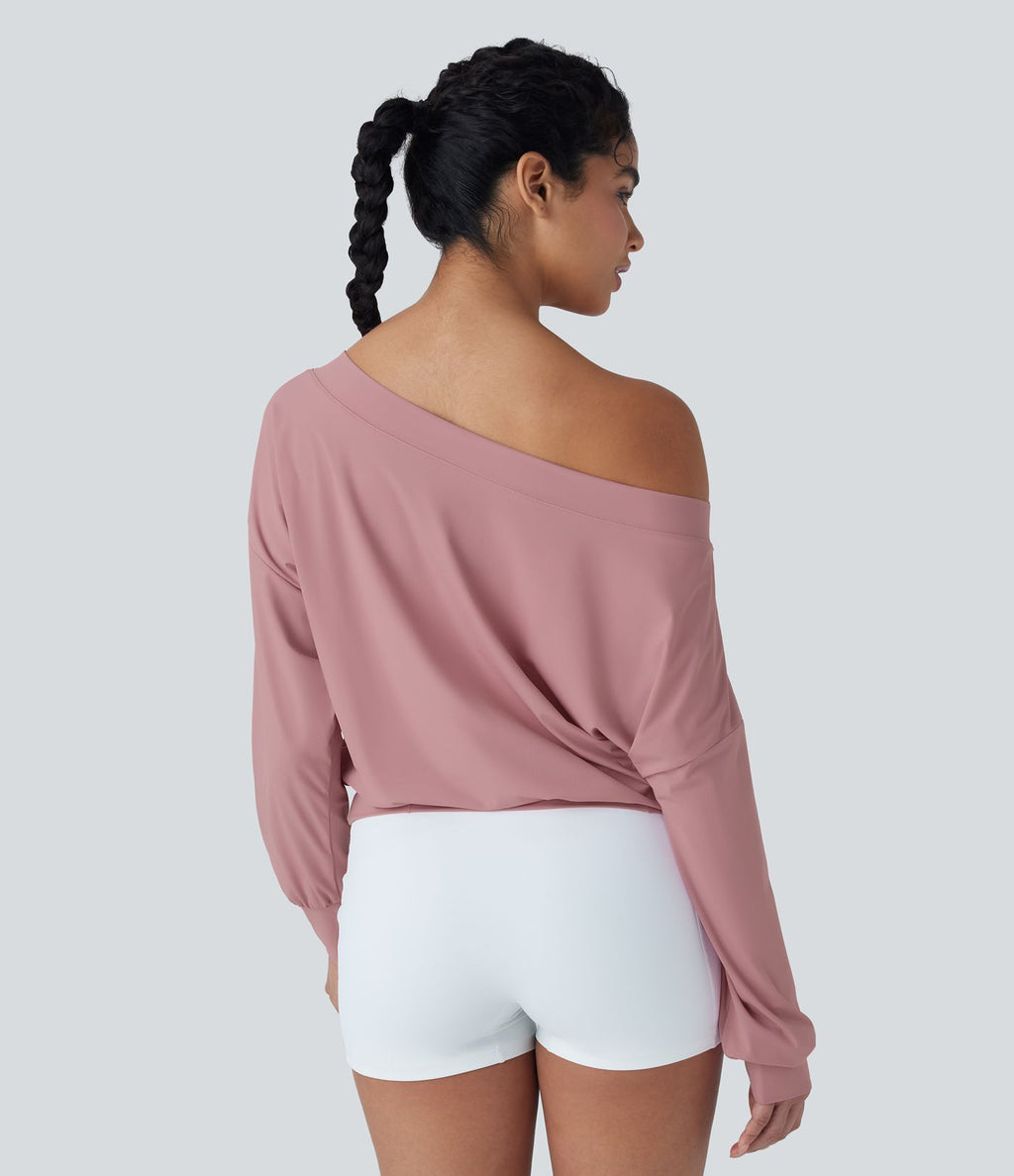 Haut de sport pour yoga asymétrique oversize à effet frais InstantCool et séchage rapide