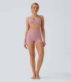 Short type boxer taille haute très extensible et doux pour la détente
