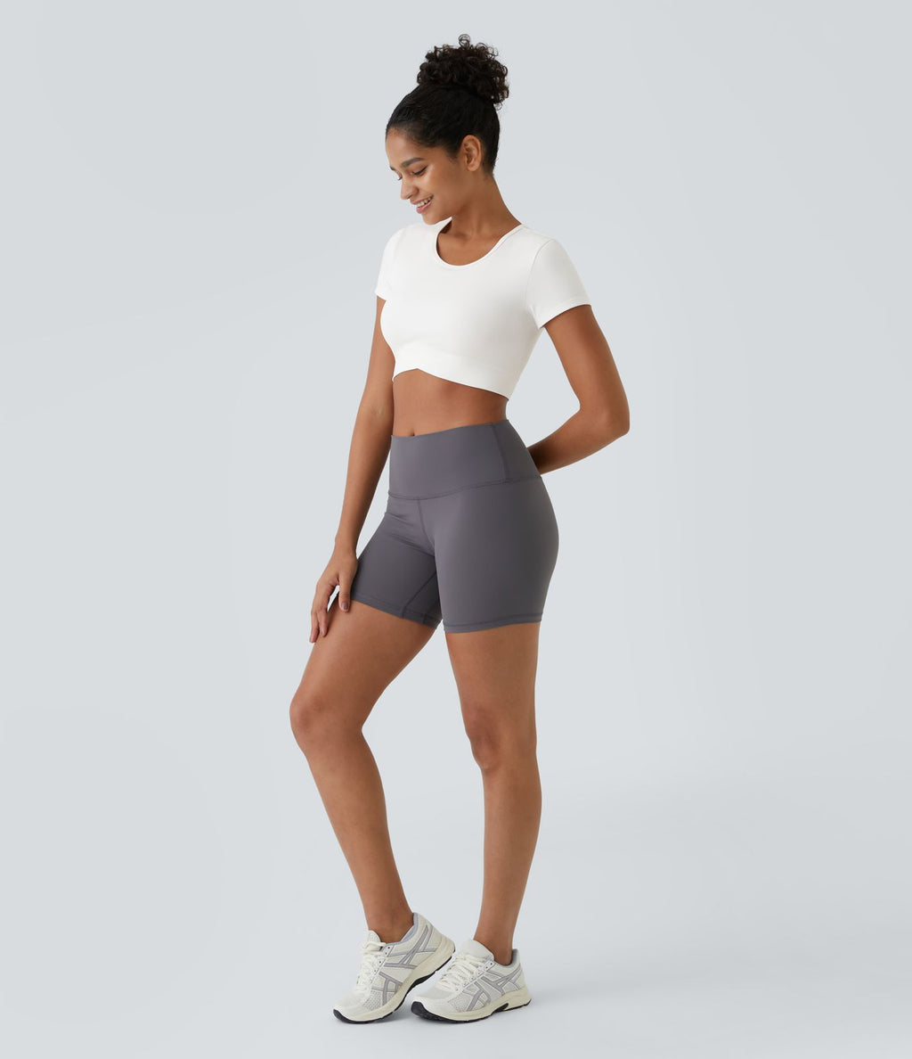 Softlyzero™ Plush Sports Top Ourlet Croisé
