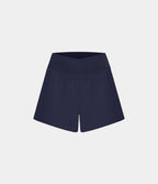 Breezeful™ Shorts 10cm Yoga Séchage Rapide 2 en 1 Taille Haute Poches Latérales Croisées