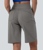 Short de yoga SoftlyZero™ Airy ample gainant taille haute effet frais InstantCool avec poches