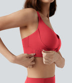 Brassière de sport course SpeedWave™ soutien intermédiaire push-up zip boucle réglable séchage rapide bonnets A-C