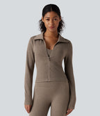 OneForm Seamless Flow Veste yoga chaude zippée à manches longues