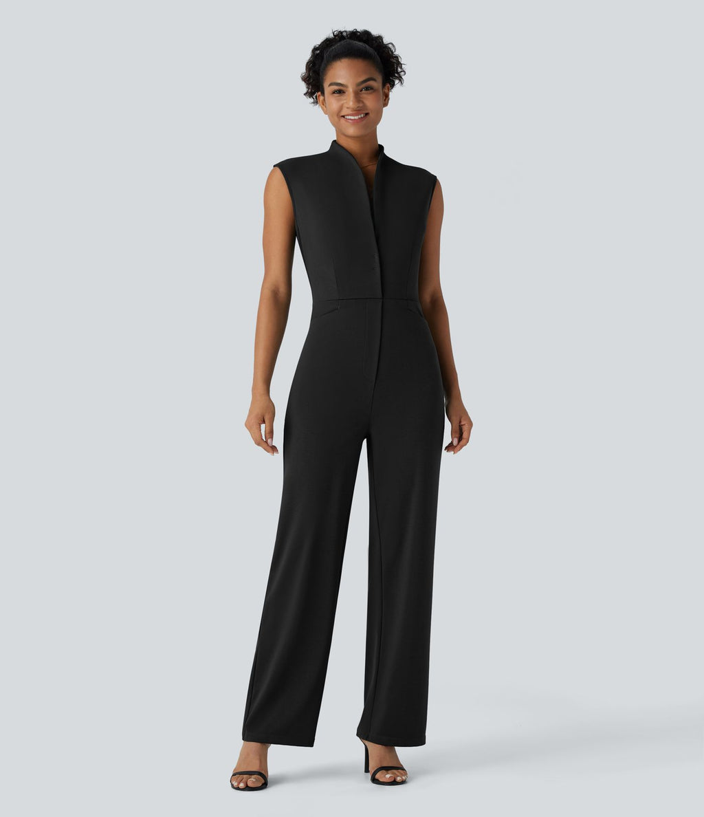 Combinaison de travail ceinturée sans manches avec poches - Édition Easy Peasy