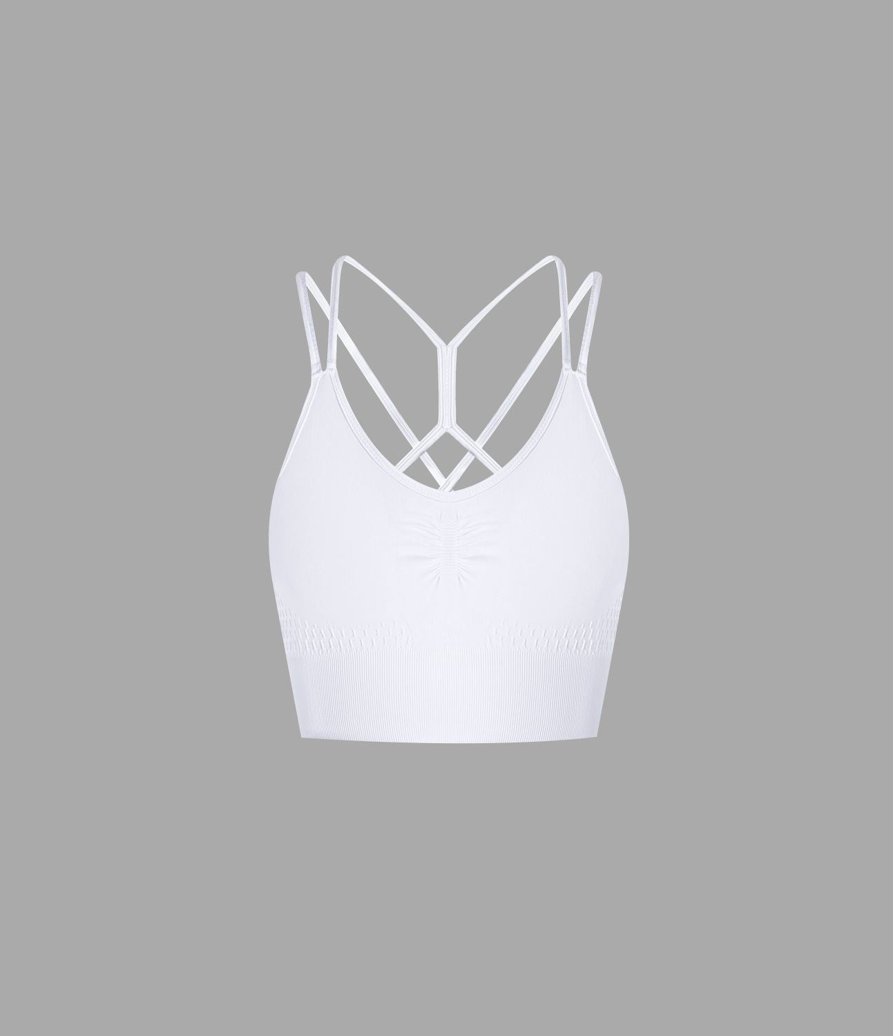 Brassière de sport maintien léger bretelles froncées doubles bonnets A-D OneForm Seamless Flow