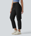 Pantalon cargo de sport SoftlyZero™ Airy taille mi-haute à cordon de serrage, effet frais, avec poches, protection solaire UPF50+