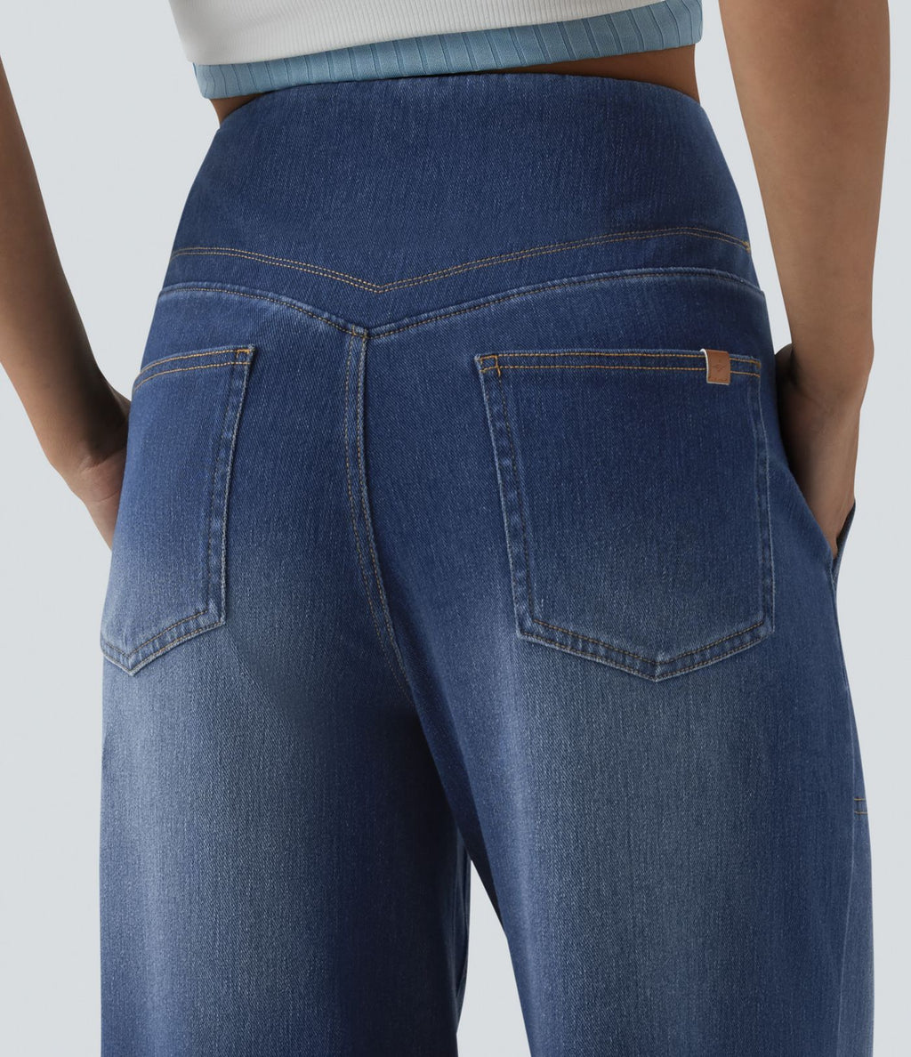 Halara Flex™ Jean large décontracté ventre plat taille haute avec poches