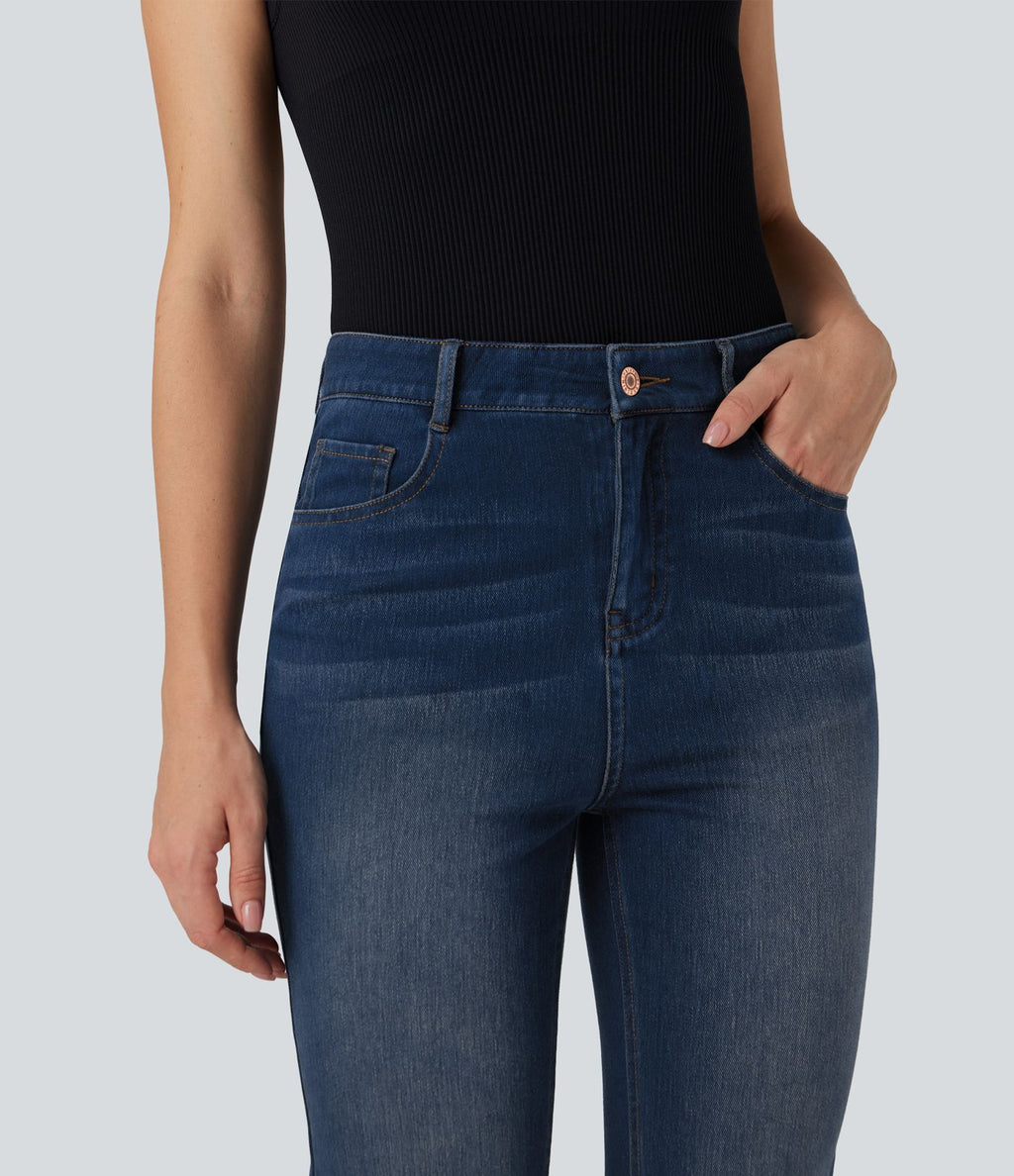 Jean évasé Halara Flex™ taille haute avec poches
