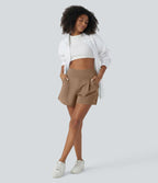 Short de travail large taille haute DayStretch avec poches