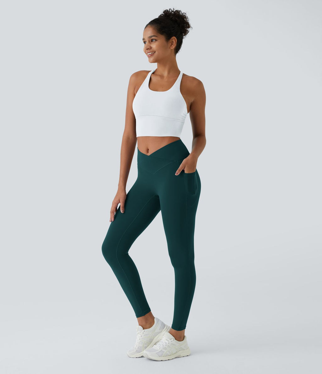 Softlyzero™ Legging Unis Poches Croisées