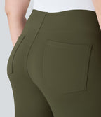 Pantalon tailleur taille haute grande taille Halara Flex™ avec poches