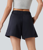 Short de danse taille mi-haute coupe évasée avec poches