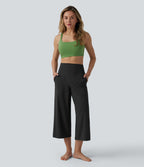 Pantalon de yoga court Halara UltraSculpt™ coupe droite gainant taille haute avec poches
