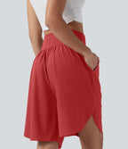 Short resort taille haute gainant séchage rapide avec fentes Breezeful™ et poches