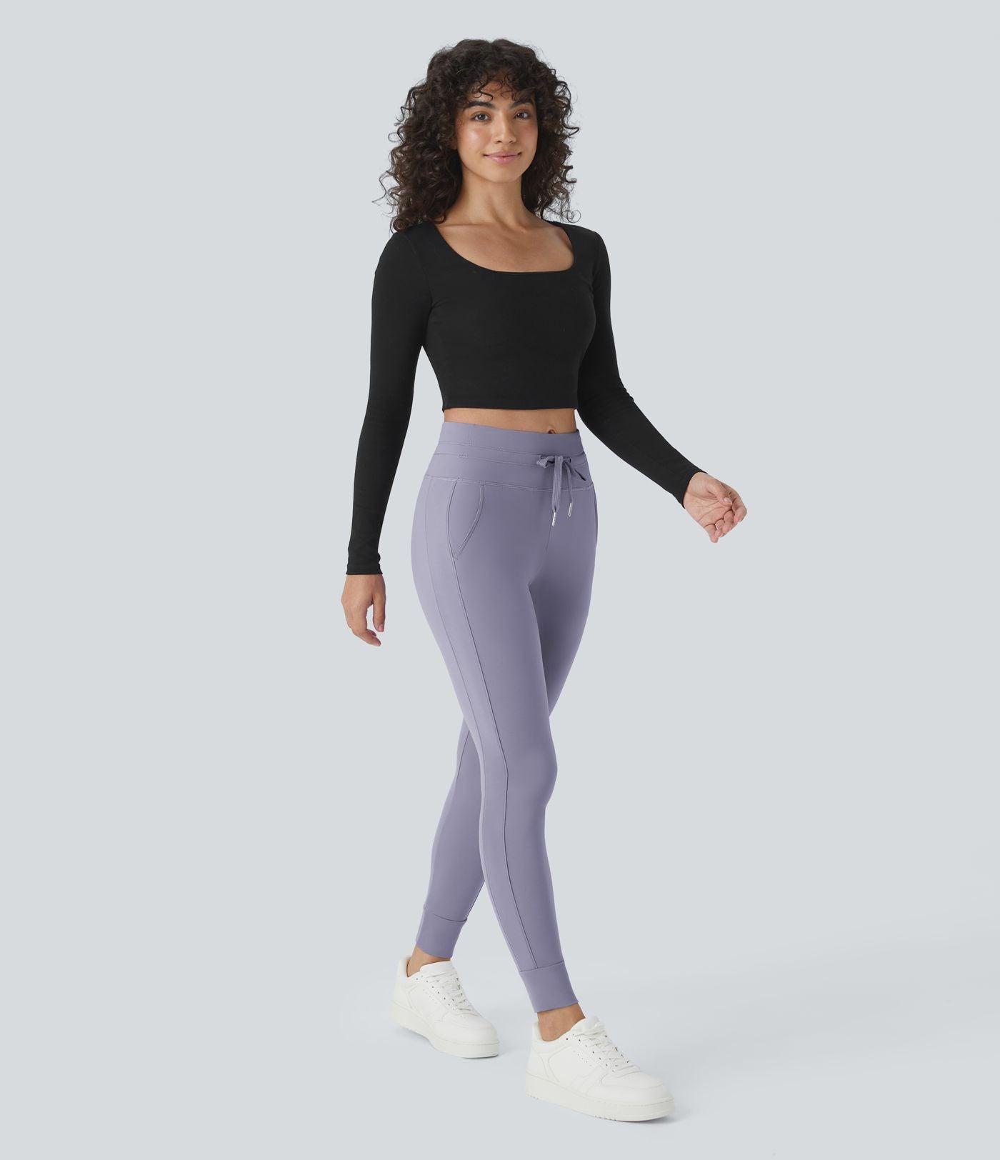 Jogging taille haute Softlyzero™ Plush avec cordon de serrage et poches latérales