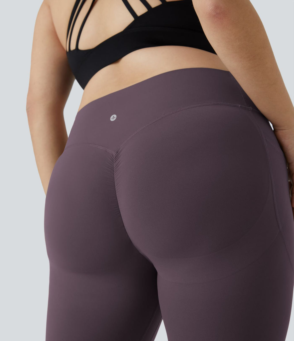 Legging d'entraînement gainant galbant taille haute grande taille avec effet scrunch et poches Halara UltraSculpt™