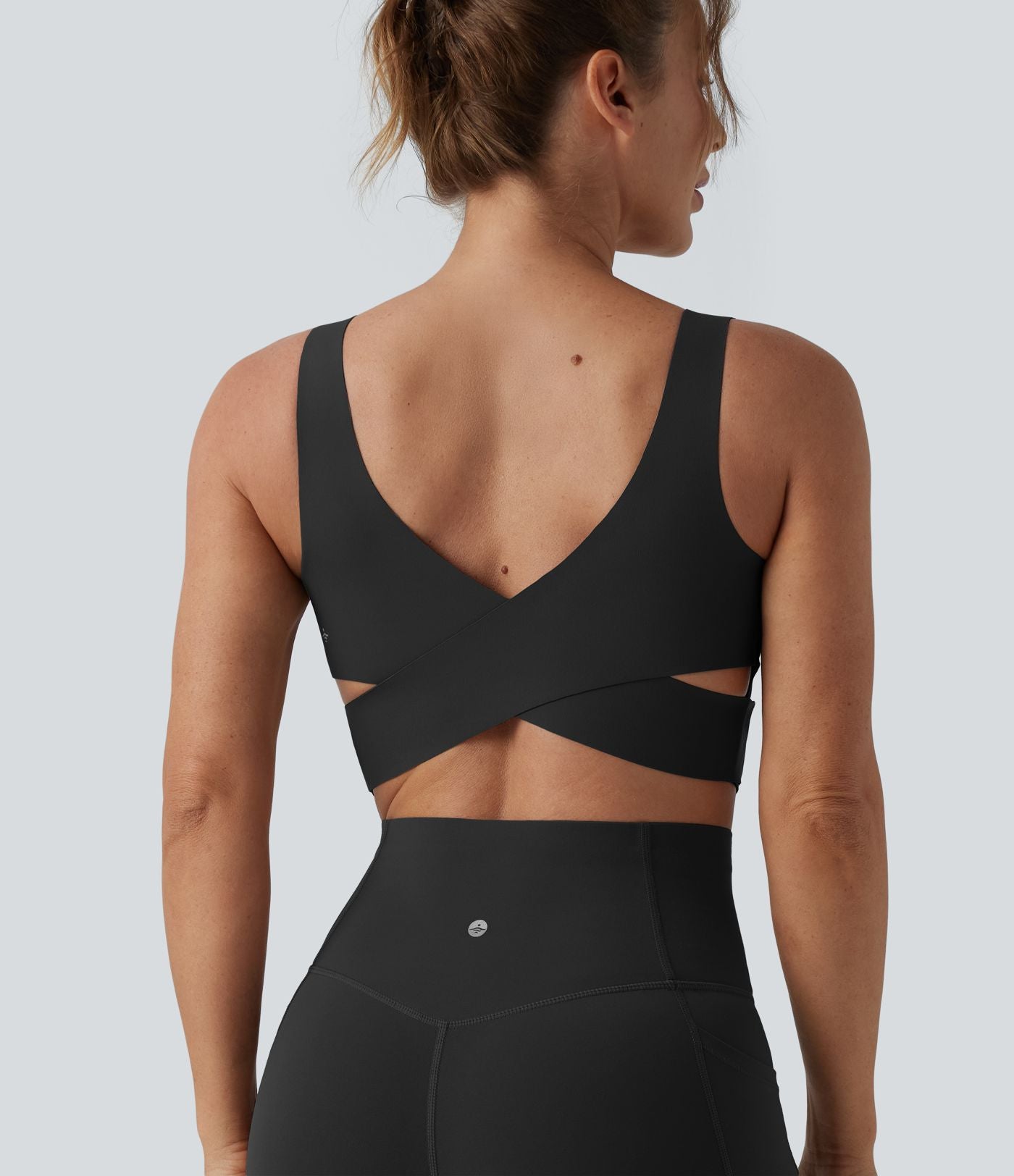 Brassière de sport d'entraînement Halara UltraSculpt™ maintien moyen col V push-up - Bonnets E-G