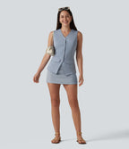 Gilet décontracté SoftlyZero™ Airy à col V et effet frais InstantCool