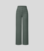 Pantalon taille haute coupe droite DayStretch avec poches