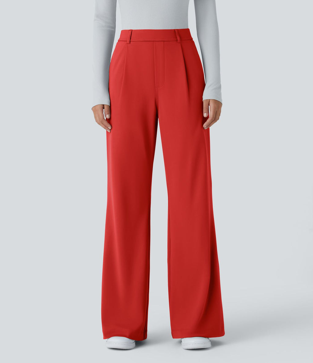Pantalon tailleur évasé taille haute Halara Flex™ DayStretch avec poches
