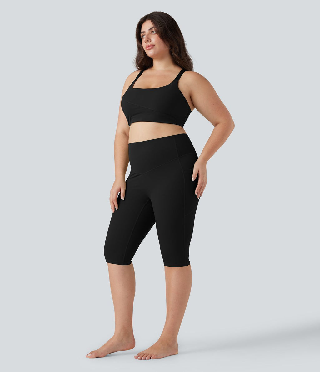 Legging corsaire de yoga gainant taille haute grande taille avec poches Halara UltraSculpt™