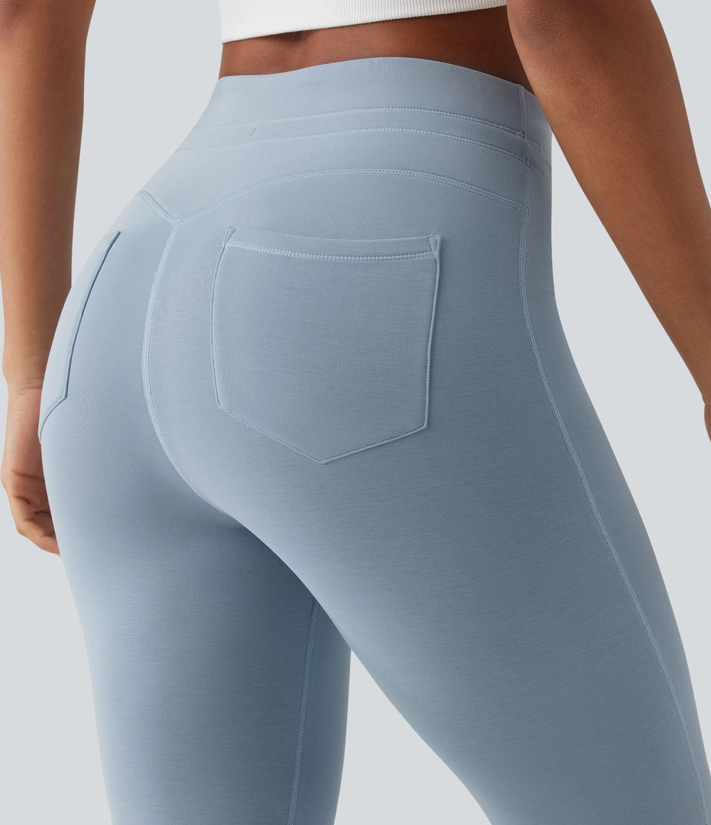 Pantalon casual skinny SpacerTek™ taille haute avec cordon de serrage et poches