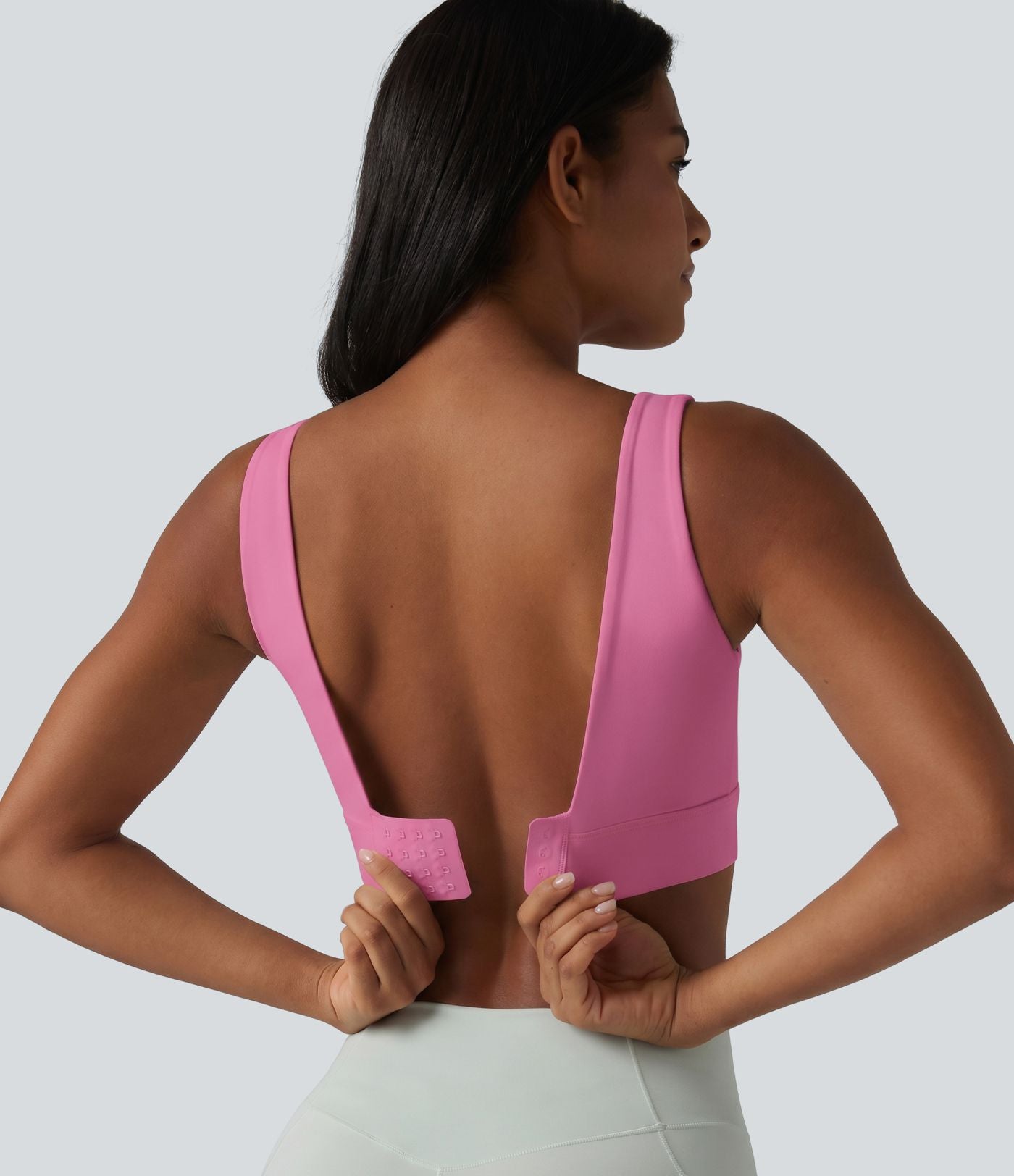 Brassière de sport Halara UltraSculpt™ maintien moyen dos nu avec boucle ajustable et brassière intégrée