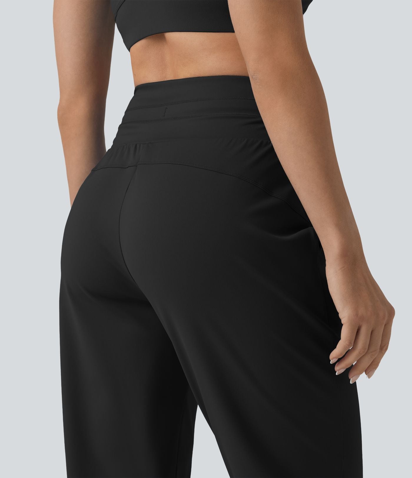 Jogging corsaire de yoga SoftlyZero™ Plush taille haute ventre plat avec cordon de serrage et poches