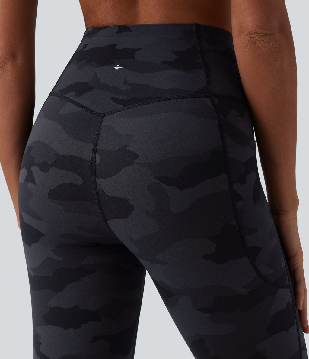 Legging de running Halara UltraSculpt™ gainant taille haute imprimé camouflage avec poches