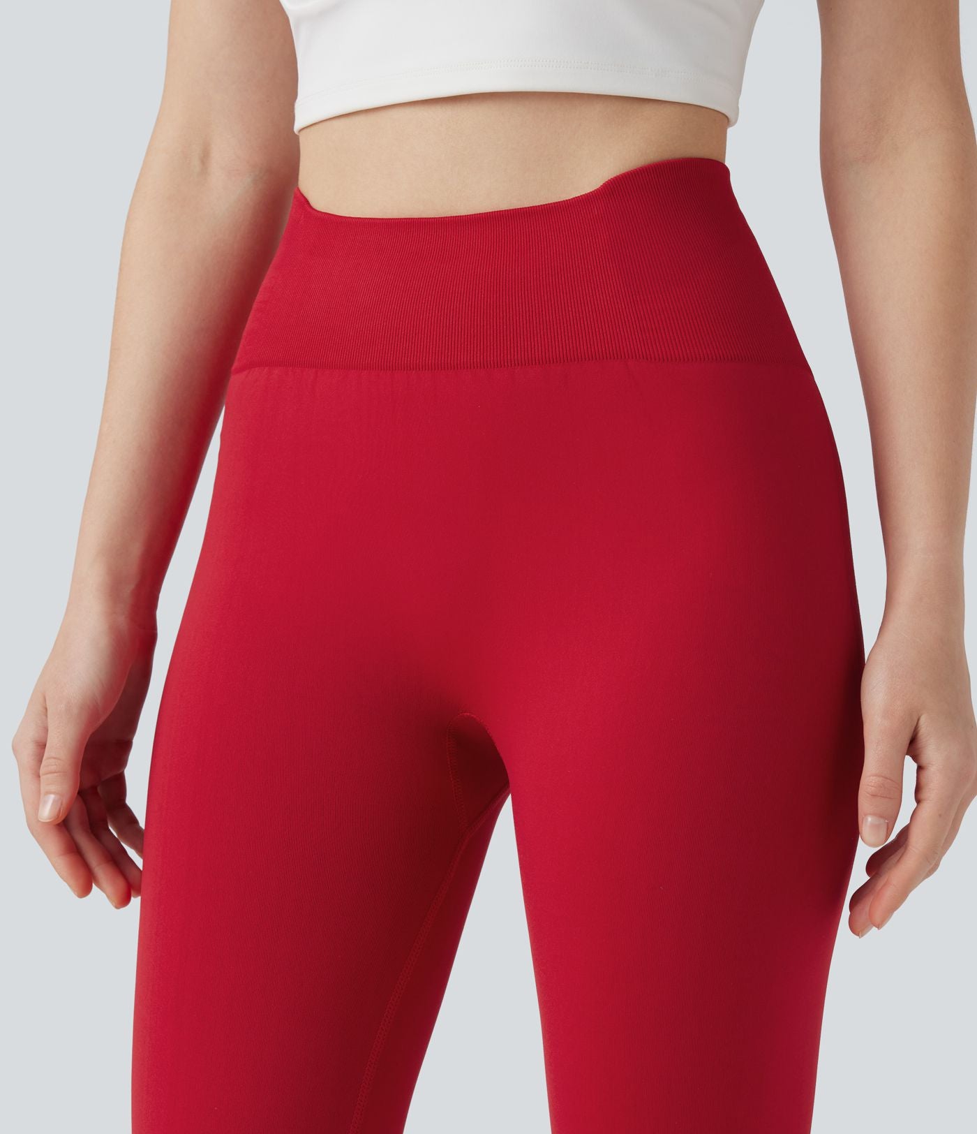 Legging de yoga 7/8 taille haute effet push-up Seamless Flow