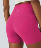 Short cycliste d'entraînement gainant taille haute UltraSculpt™ SoCinched à poches latérales 12,5 cm